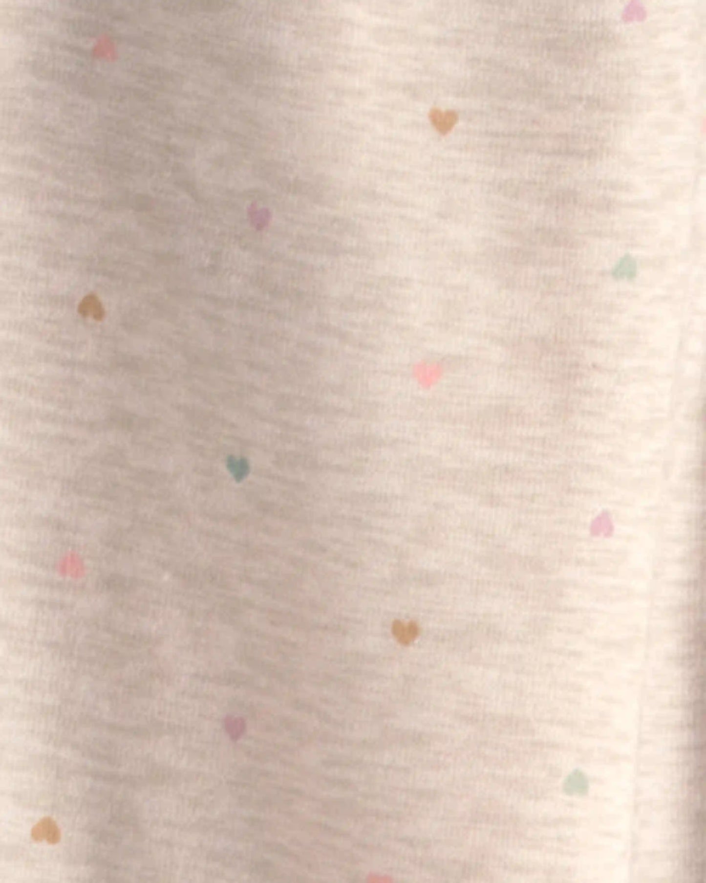 Girls Heart Drawstring Knit Joggers - Cream