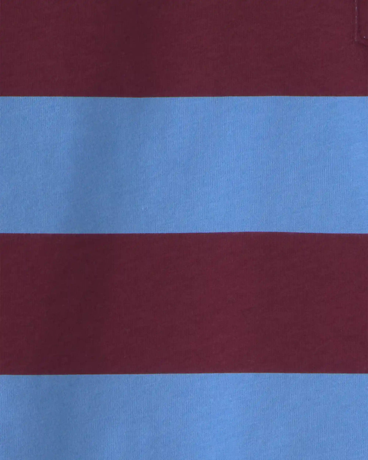 Kids Striped Polo Shirt - Burgundy/Blue