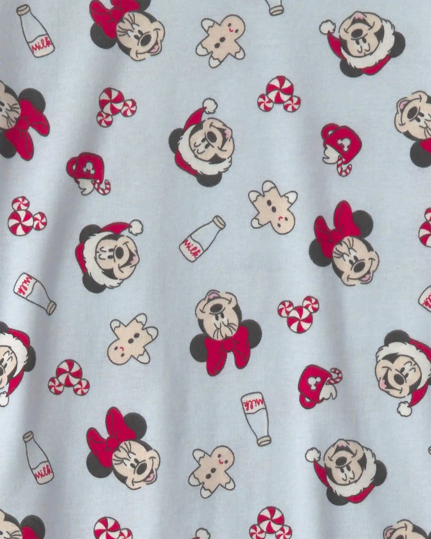 Kids 2-Piece Disney© Mickey Mouse Christmas 100% Cotton Snug Fit Pajama Set - Blue