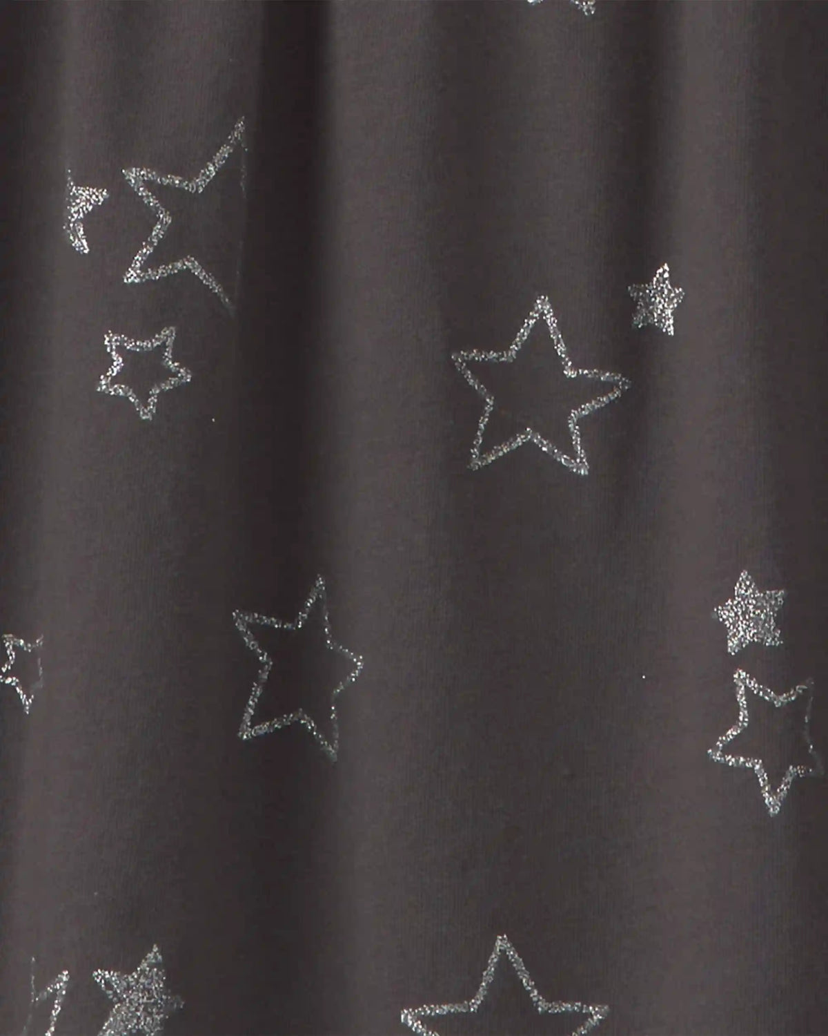 Girls Stars Long-Sleeve Dress - Grey