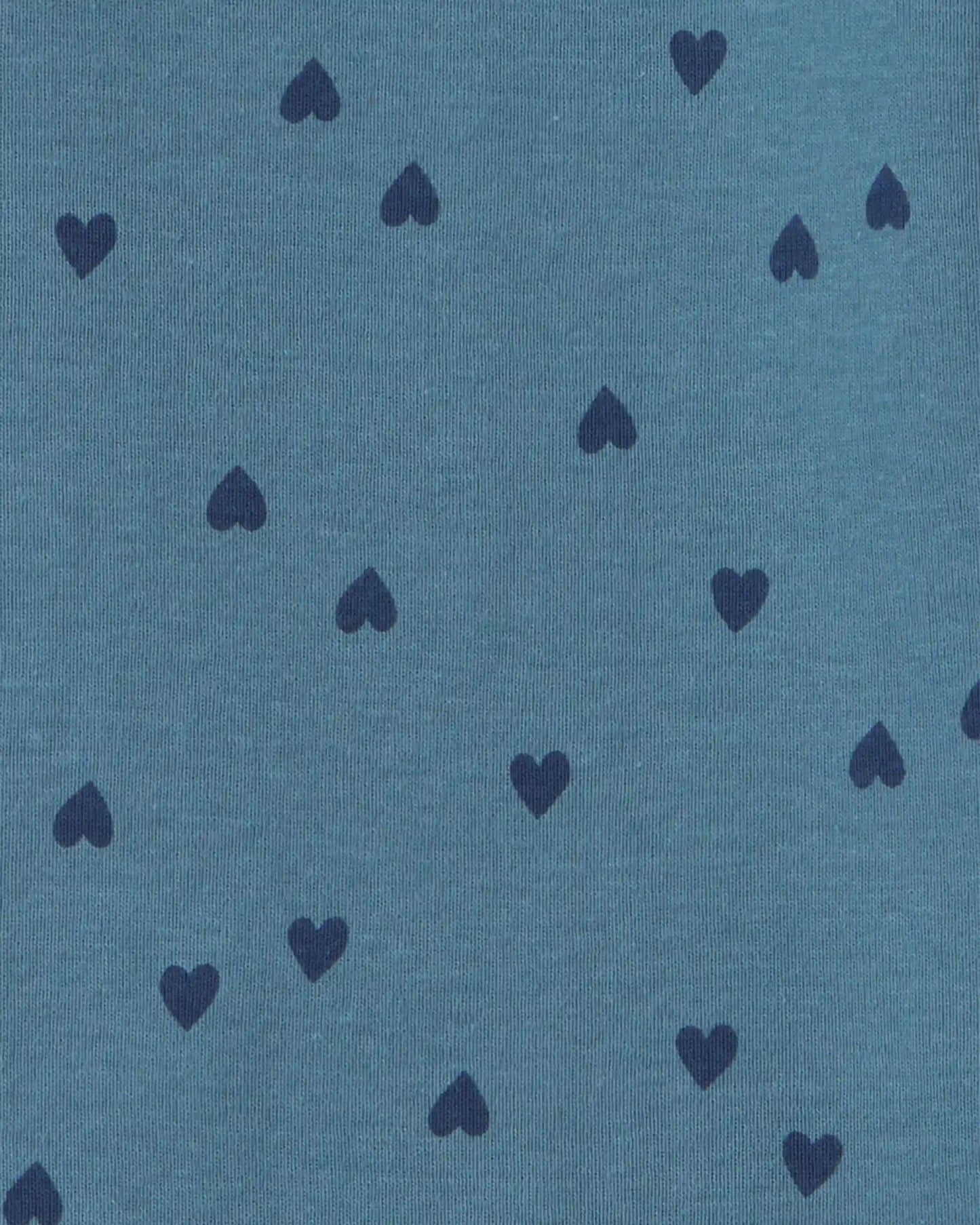 Girls Heart Long-Sleeve Rib Top - Blue