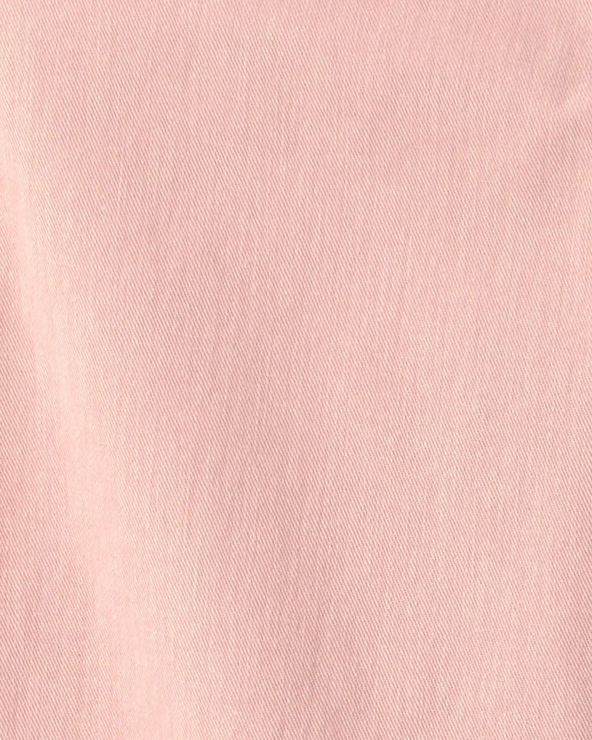 Girls Twill Straight-Leg Pants - Pink