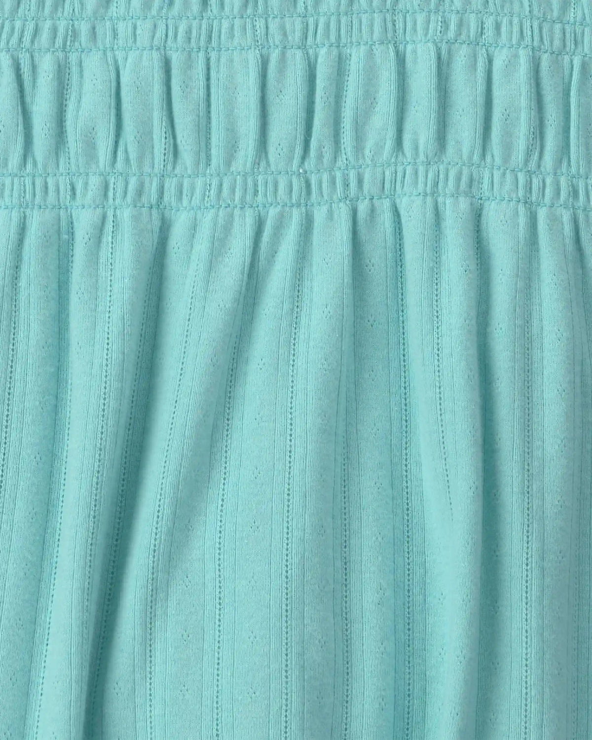 Girls Long-Sleeve Peplum Top - Turquoise