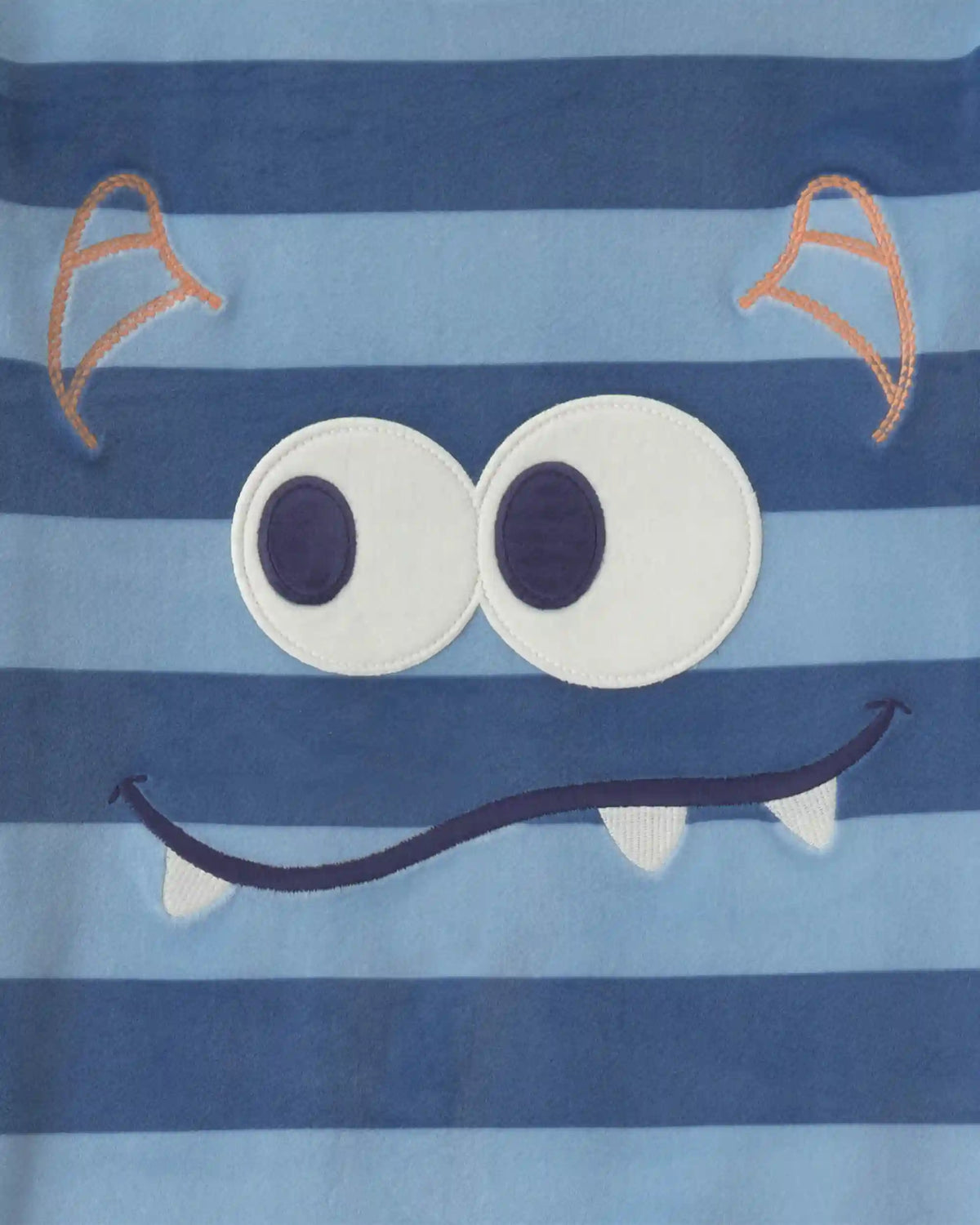 Boys 2-Piece Monster Striped DreamPlush Snug Fit Pajama Set - Blue