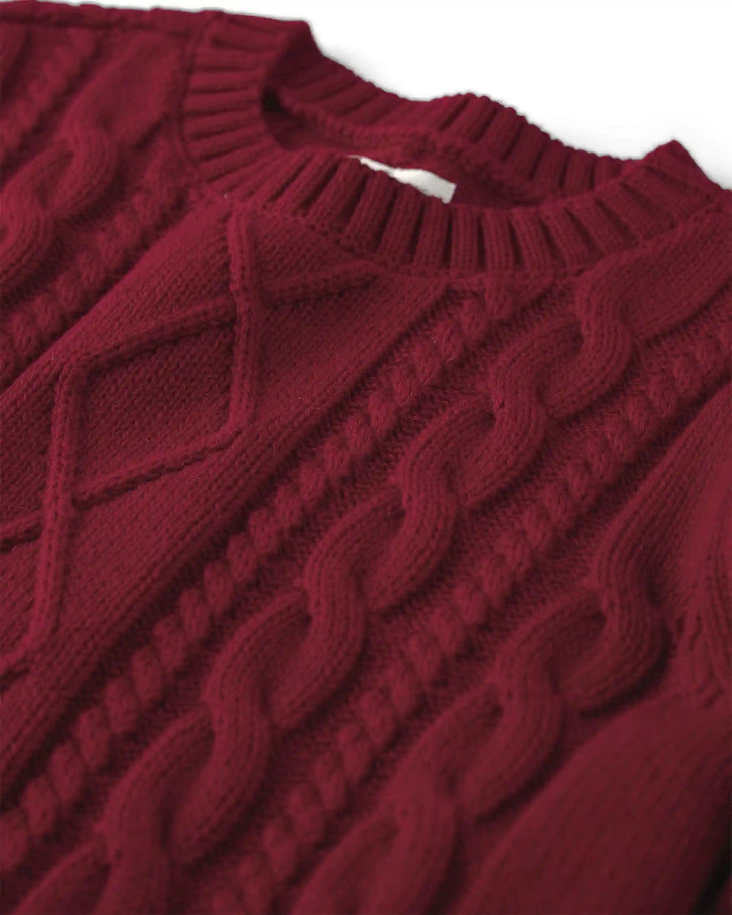 Boys Organic Cotton Cable Knit Sweater