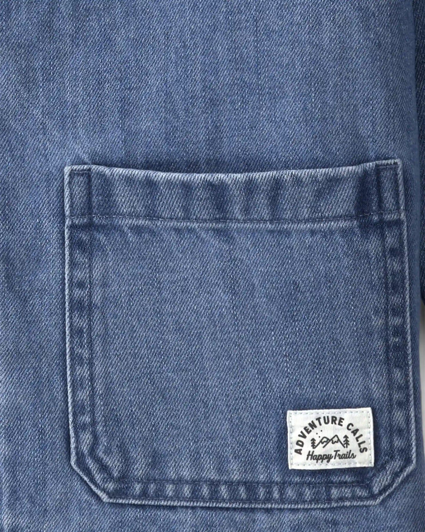 Kids Organic Cotton Denim Barn Jacket