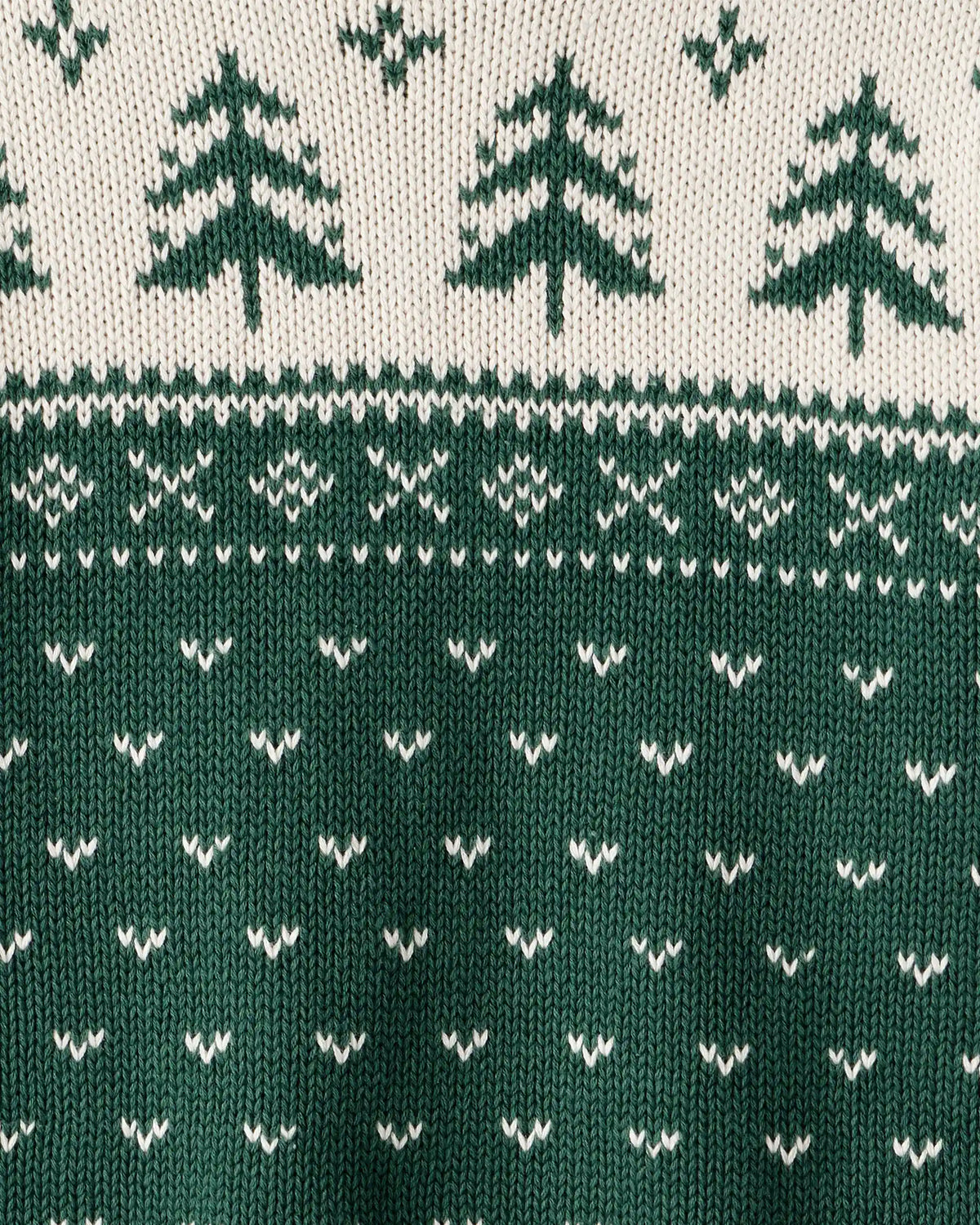 Kids Organic Cotton Fair Isle Sweater Knit Pullover