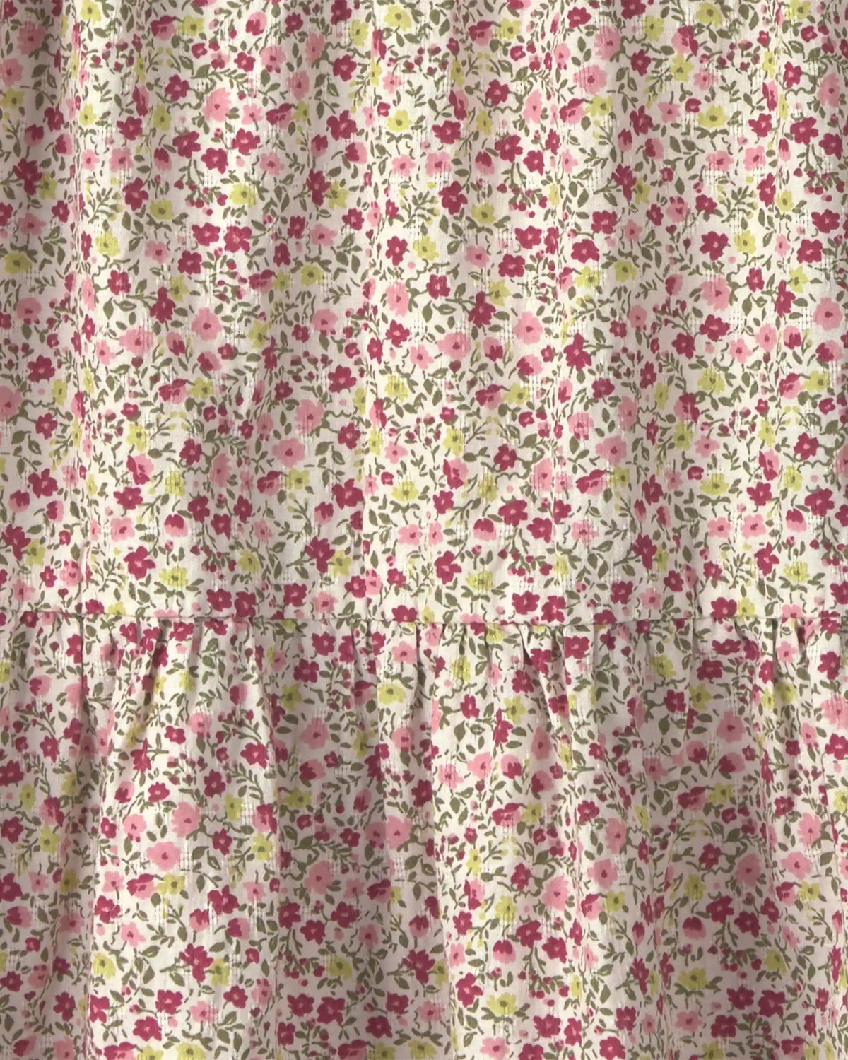 Girls Organic Cotton Dobby Dress in Floral