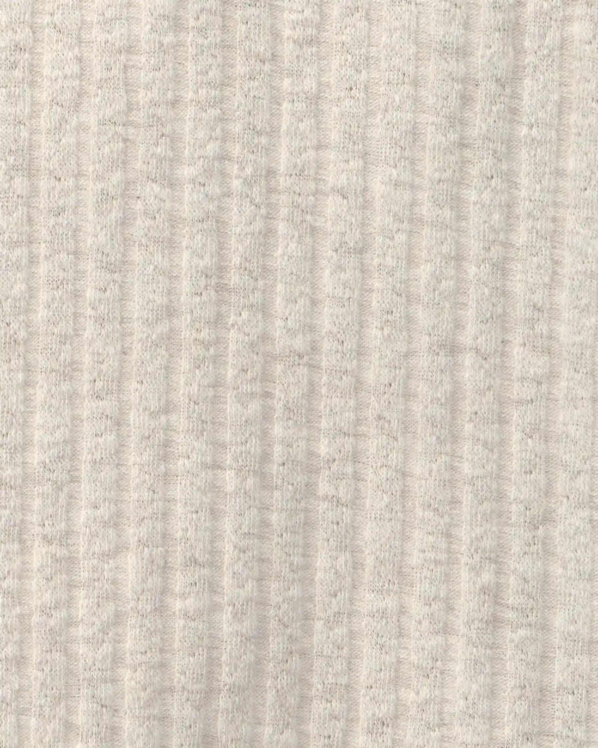 Girls Ribbed Long-Sleeve Henley T-Shirt - Cream