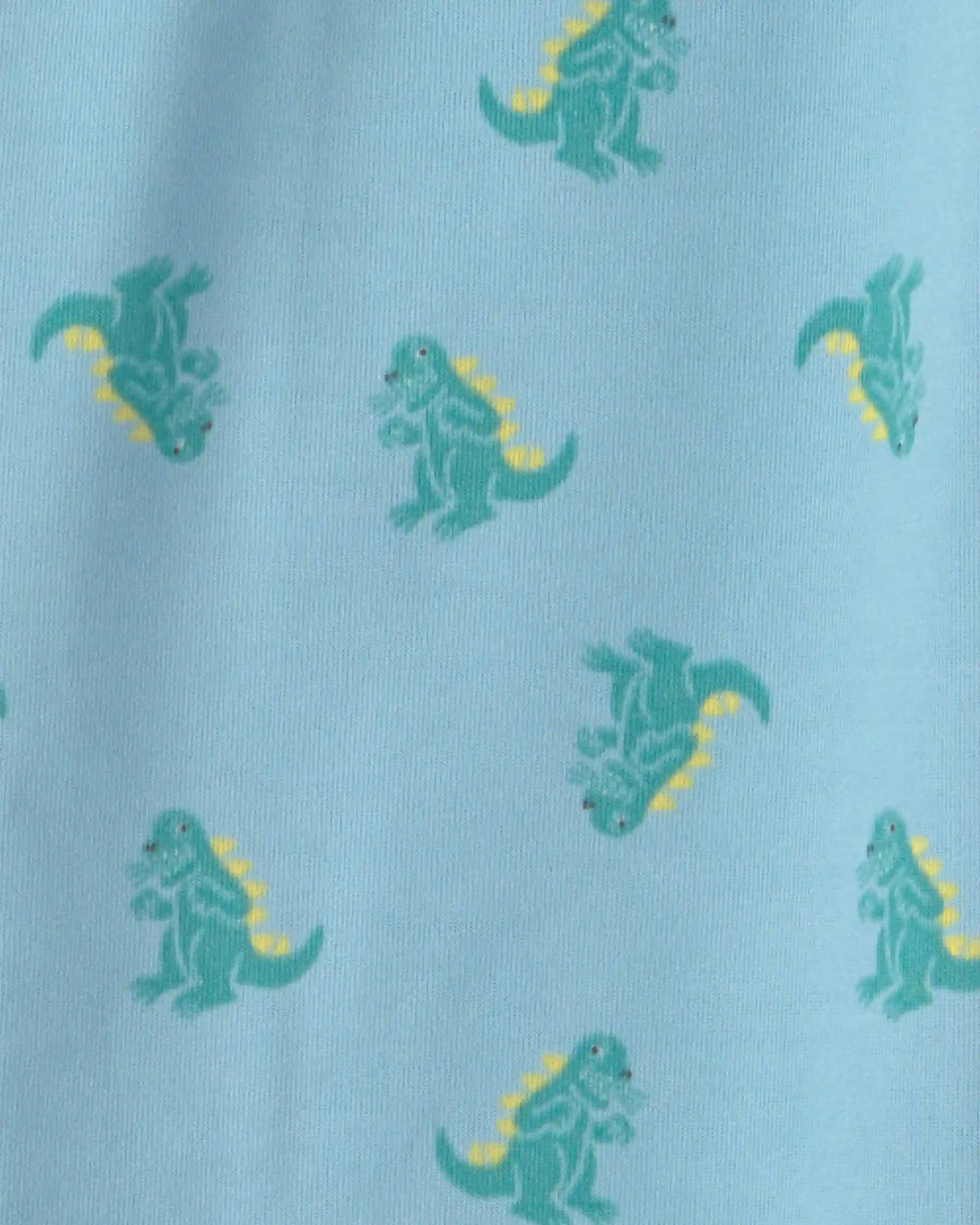 Boys Dinosaur Fleece Loose Fit 2-Piece Pajama Set - Grey/Blue