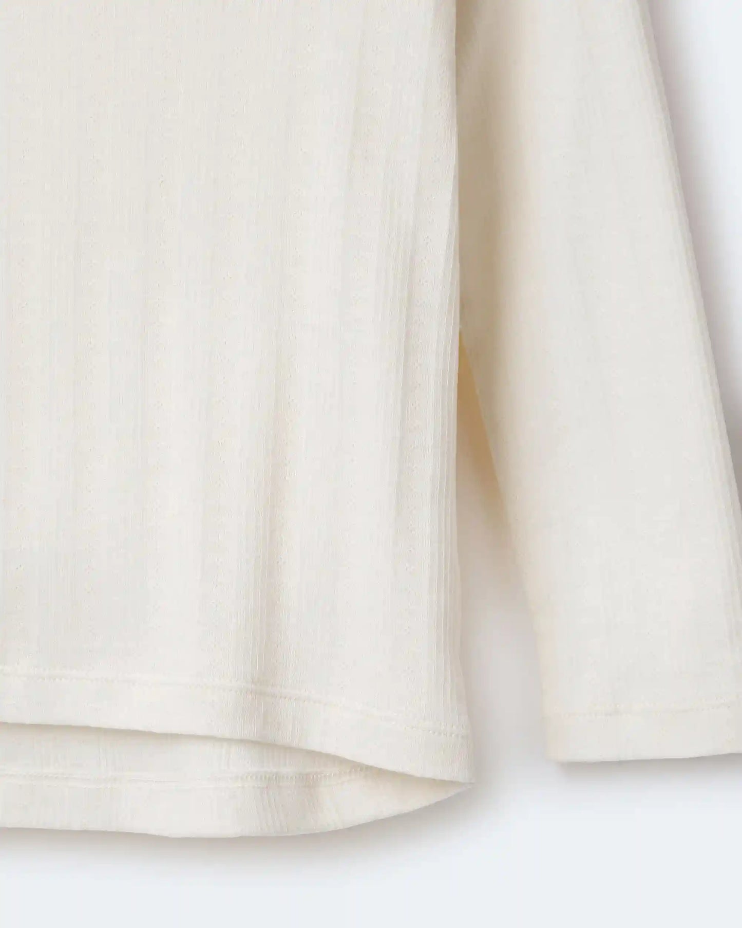 Toddler Girl Pointelle Long-Sleeve Top - Cream