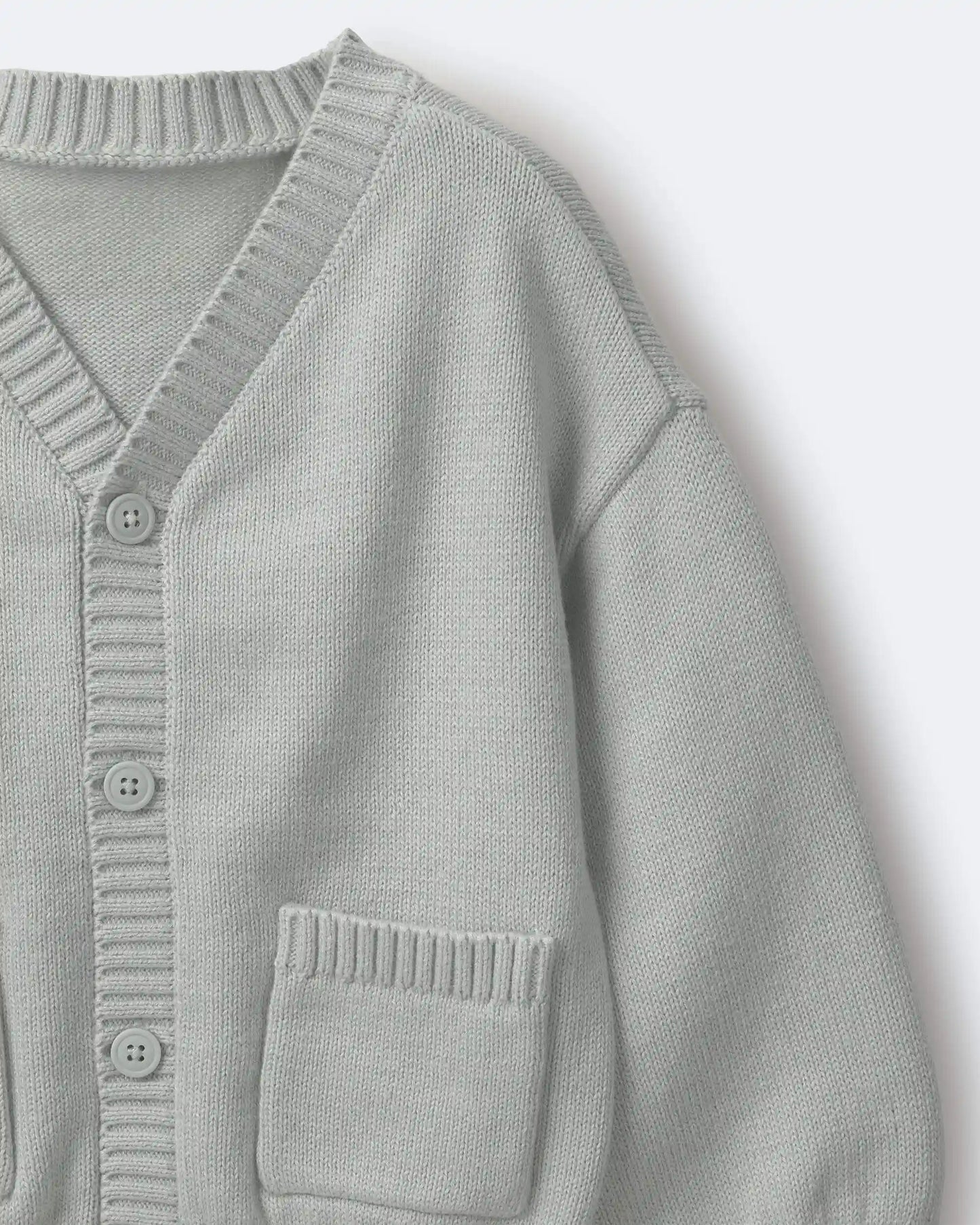 Toddler Girl Cardigan with Avenue Pockets - Light Blue
