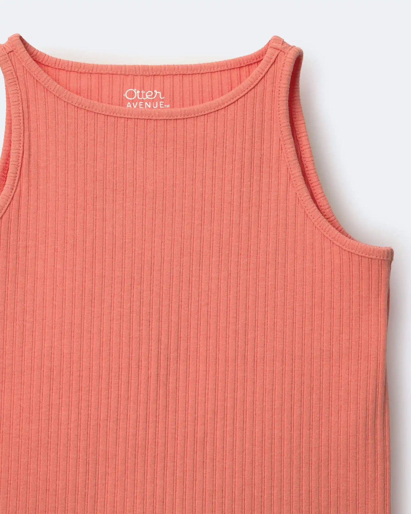 Toddler Girl Ribbed Playtime Tank Top - Coral