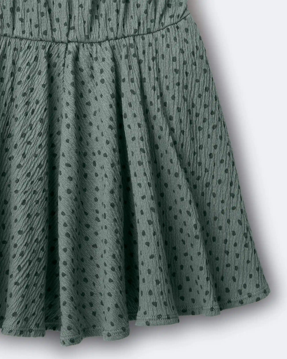 Toddler Girl Avenue Twirl™ Dress in Dot Print - Olive