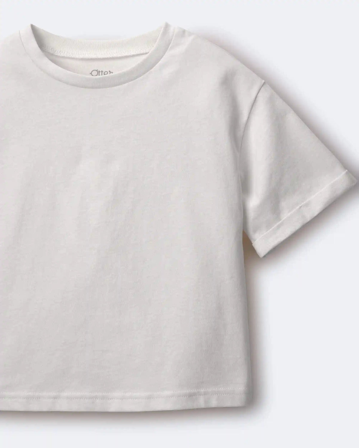 Toddler Rolled Cuff Tee - Cream