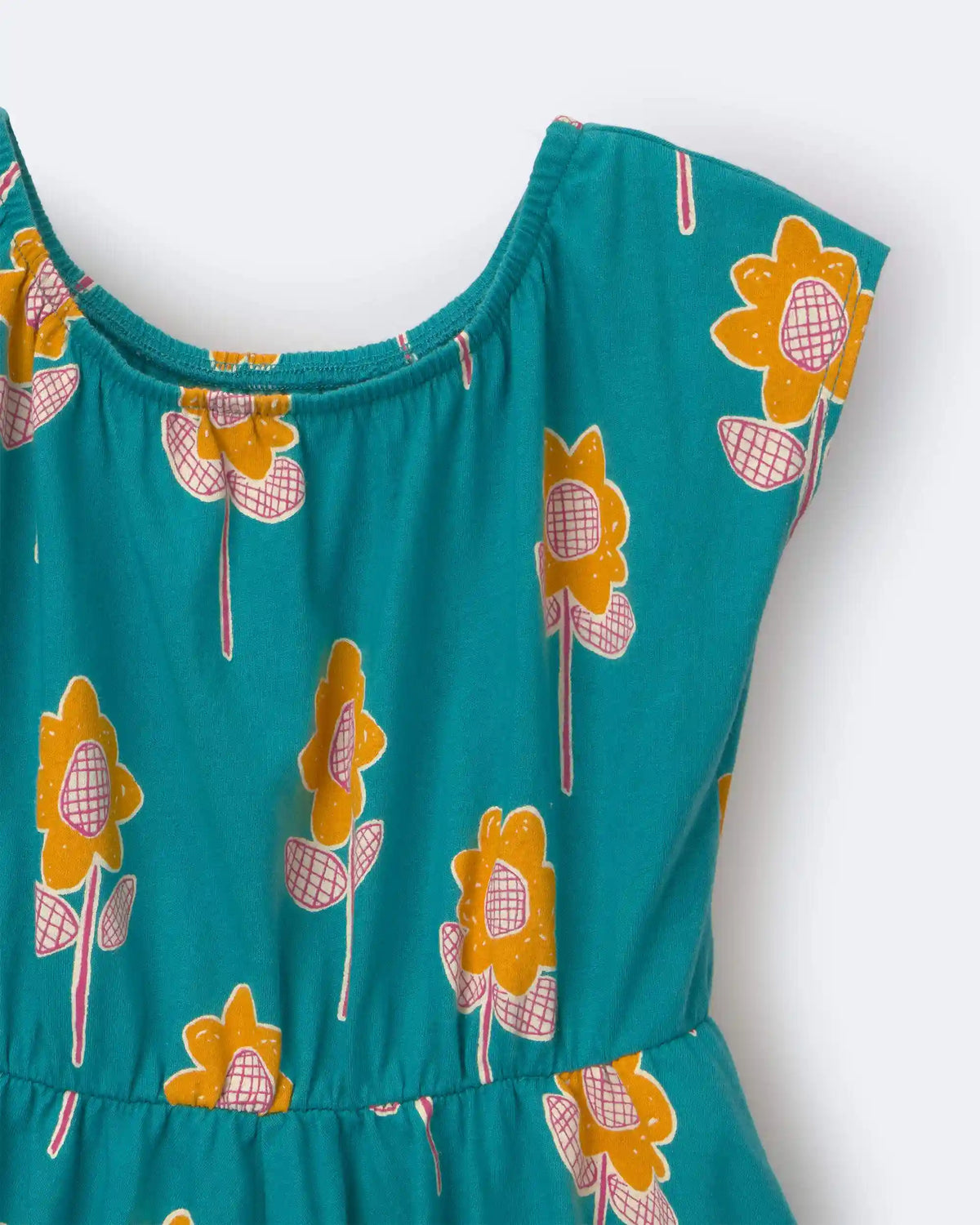 Toddler Girl Avenue Twirl™ Dress in Floral Print - Teal