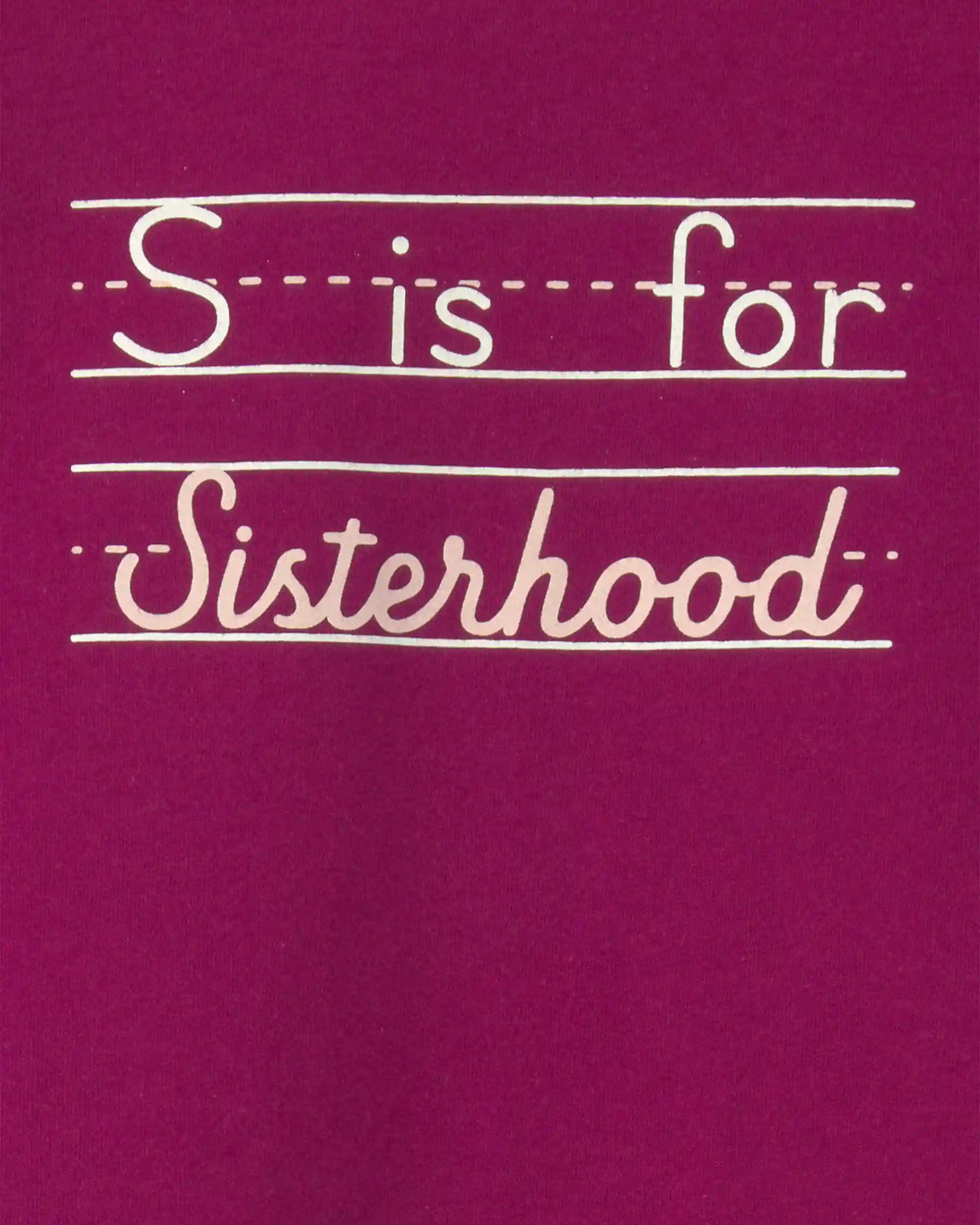 Toddler Girl 'Sisterhood' Graphic Tee - Burgundy