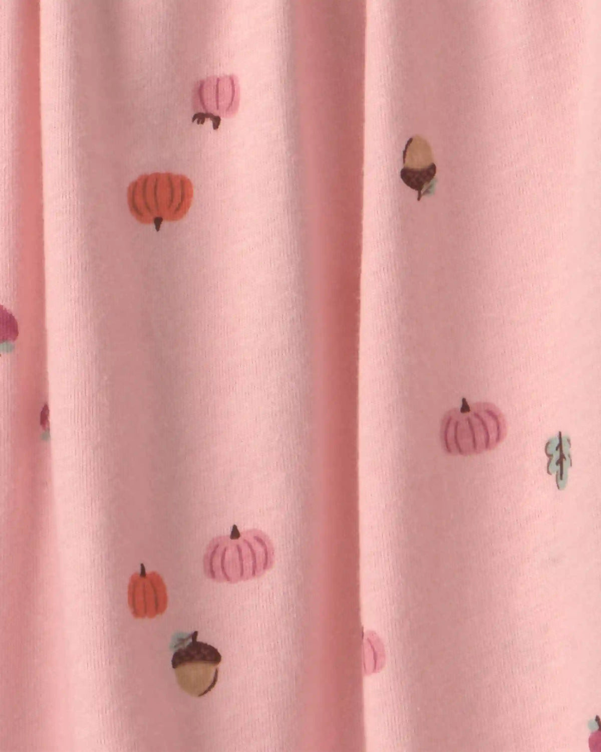 Toddler Girl Pumpkin Long-Sleeve Dress - Pink