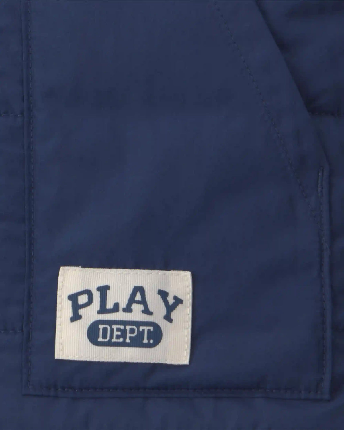 Toddler Boy Color Block Teddy Fleece Vest - Navy Blue/Burgundy