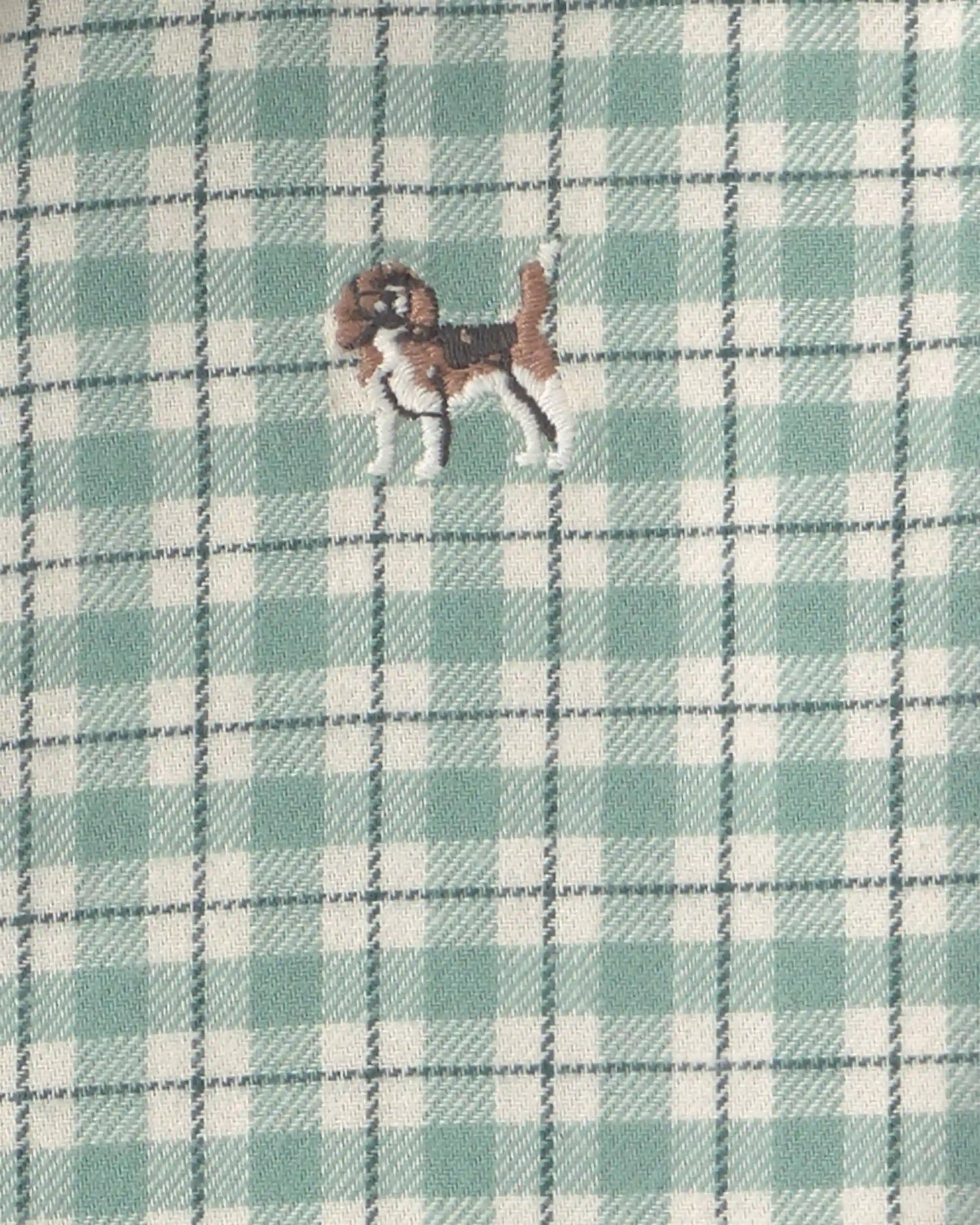 Toddler Boy Plaid Flannel Button-Down Shirt - Green/White