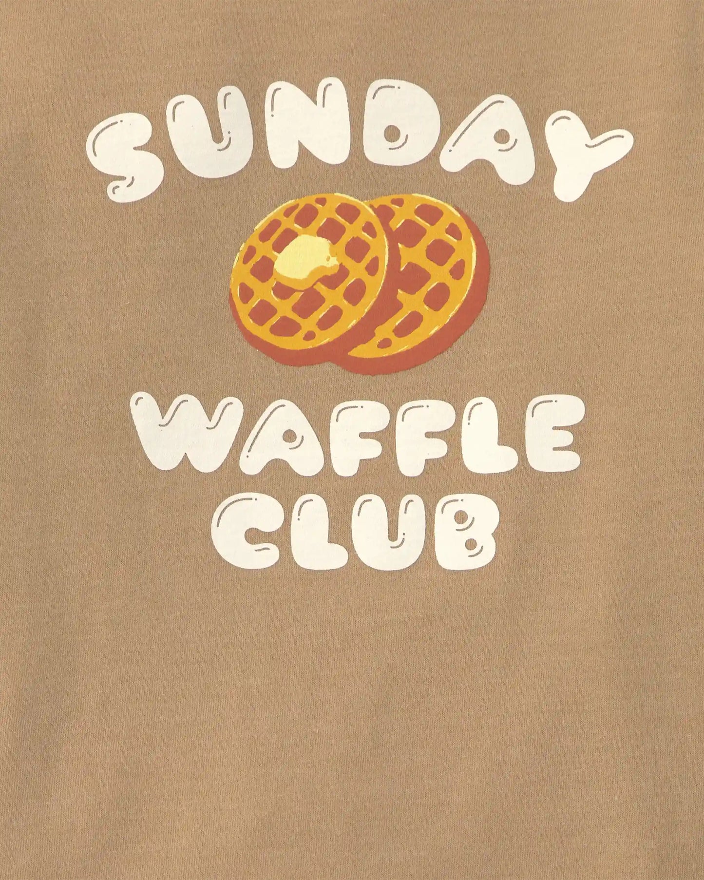 Toddler Boy 'Sunday Waffle Club' Long-Sleeve Graphic Tee - Brown