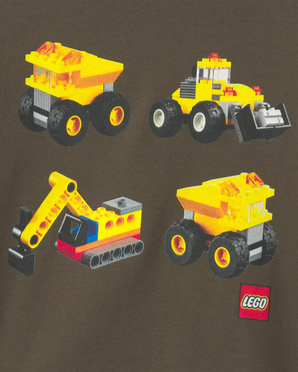 Toddler Boy 'LEGO' Construction Long-Sleeve Graphic Tee - Olive Green