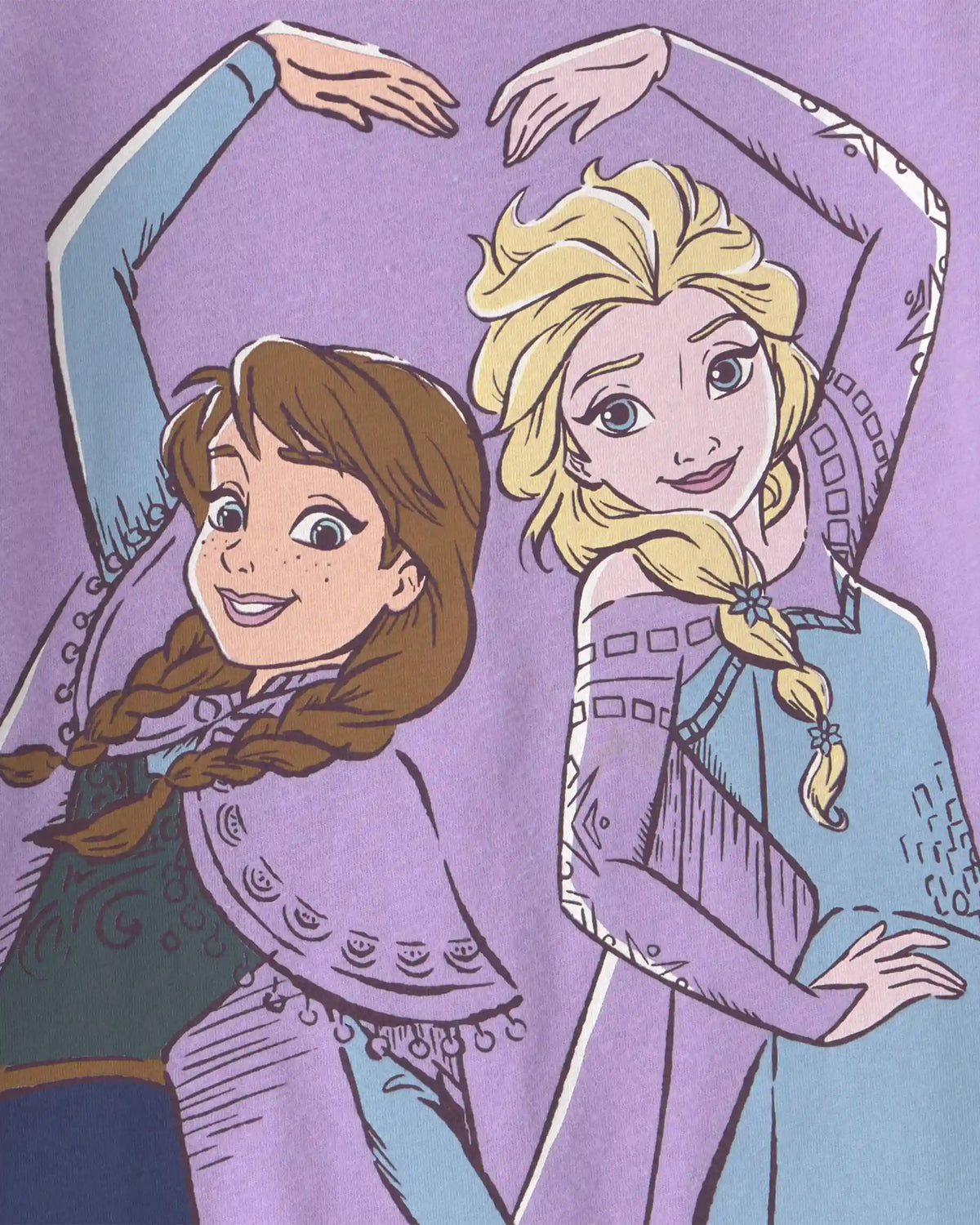Toddler Girl Disney© Frozen Long-Sleeve Graphic Tee - Purple