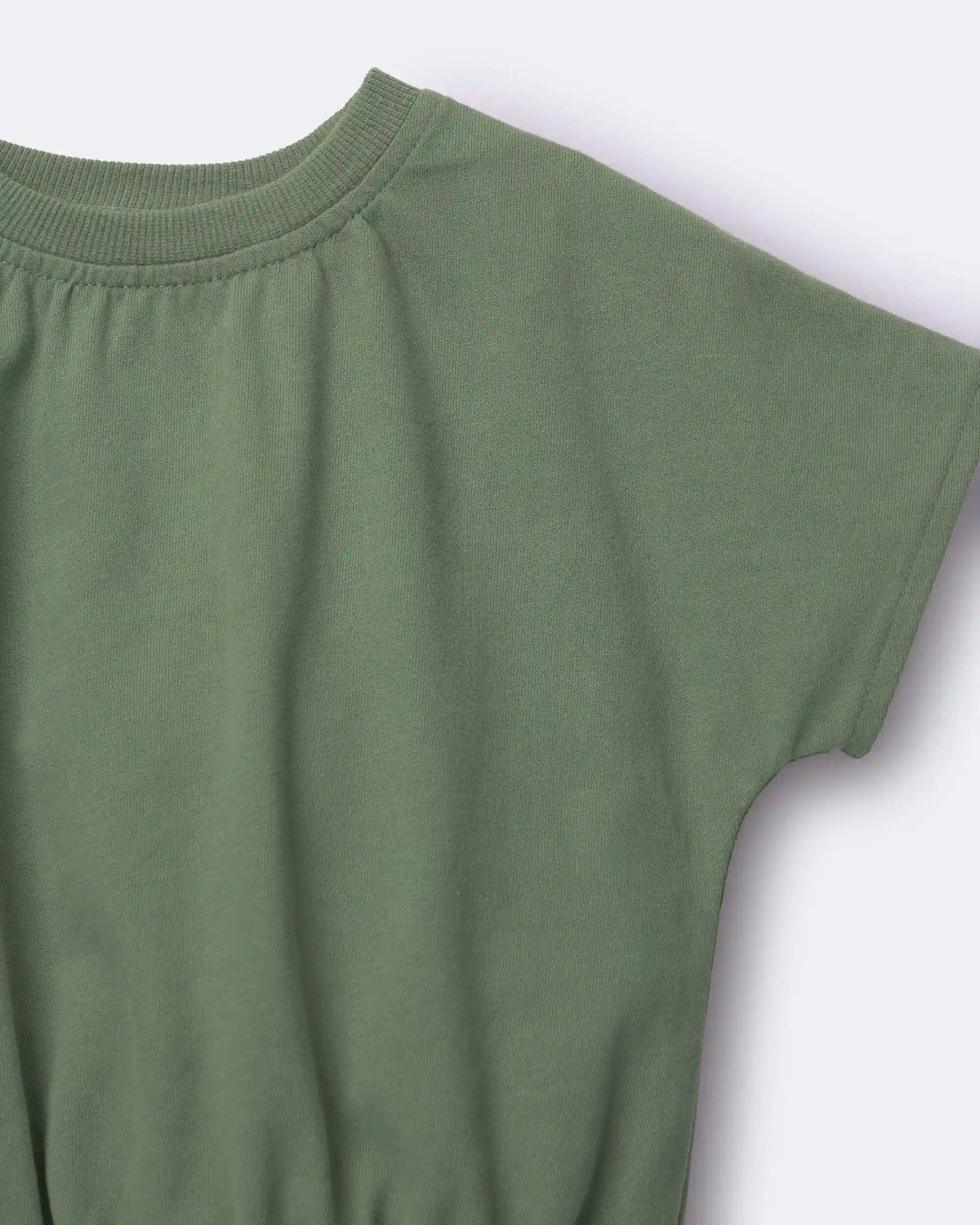 Toddler Girl Cinched-Waist Top - Olive