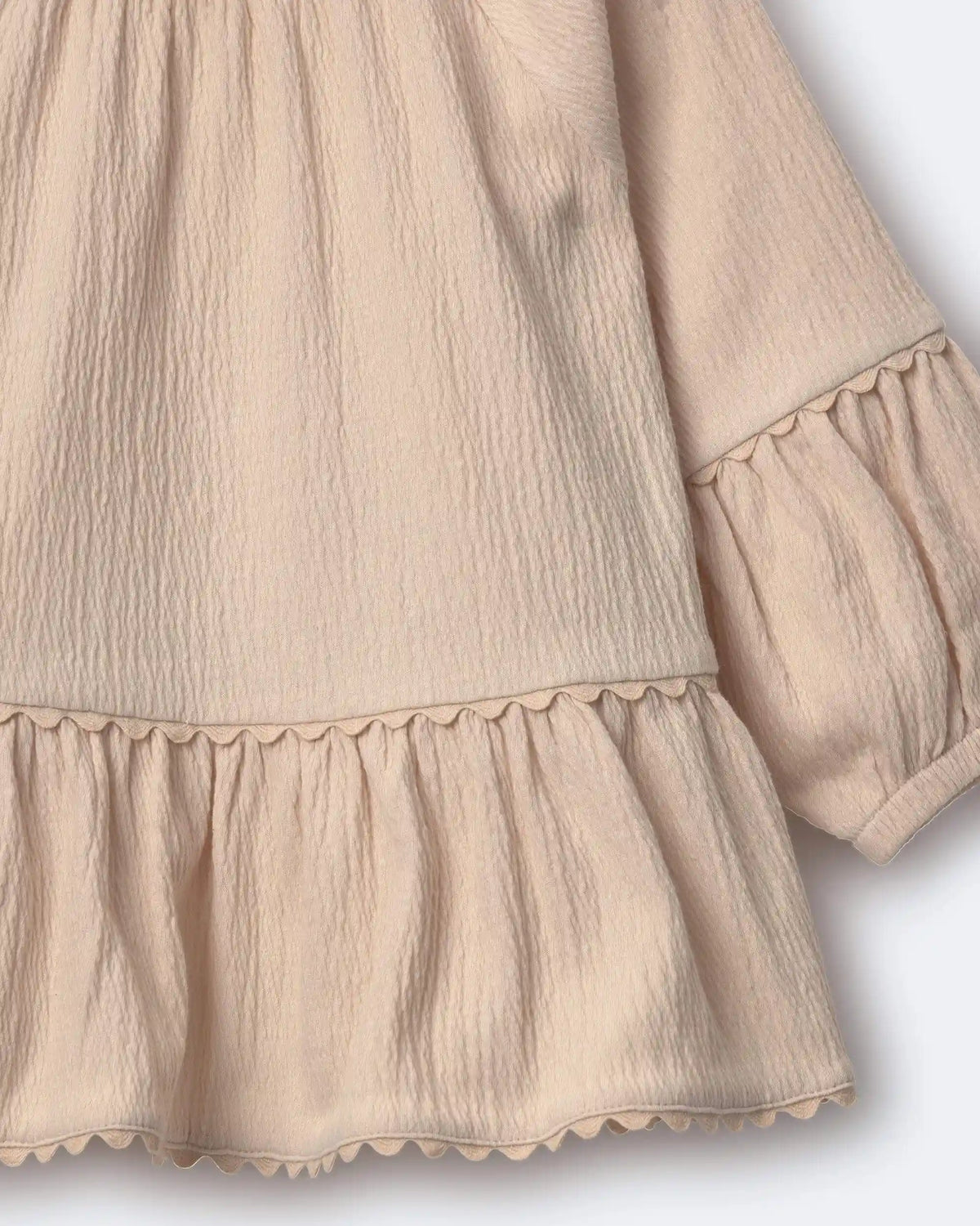Toddler Girl Ruffle Top - Khaki