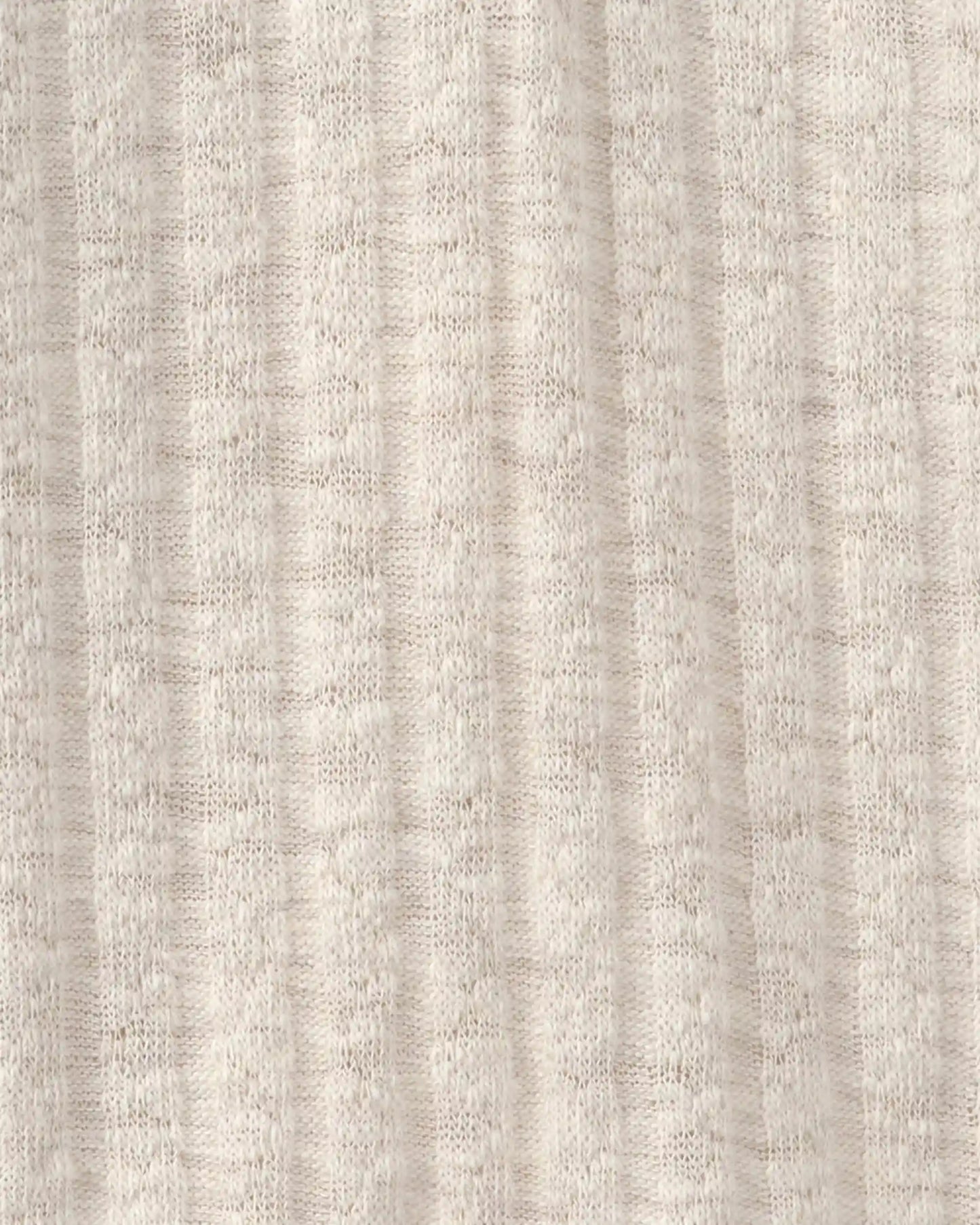Toddler Girl Ribbed Long-Sleeve Henley T-Shirt - Cream