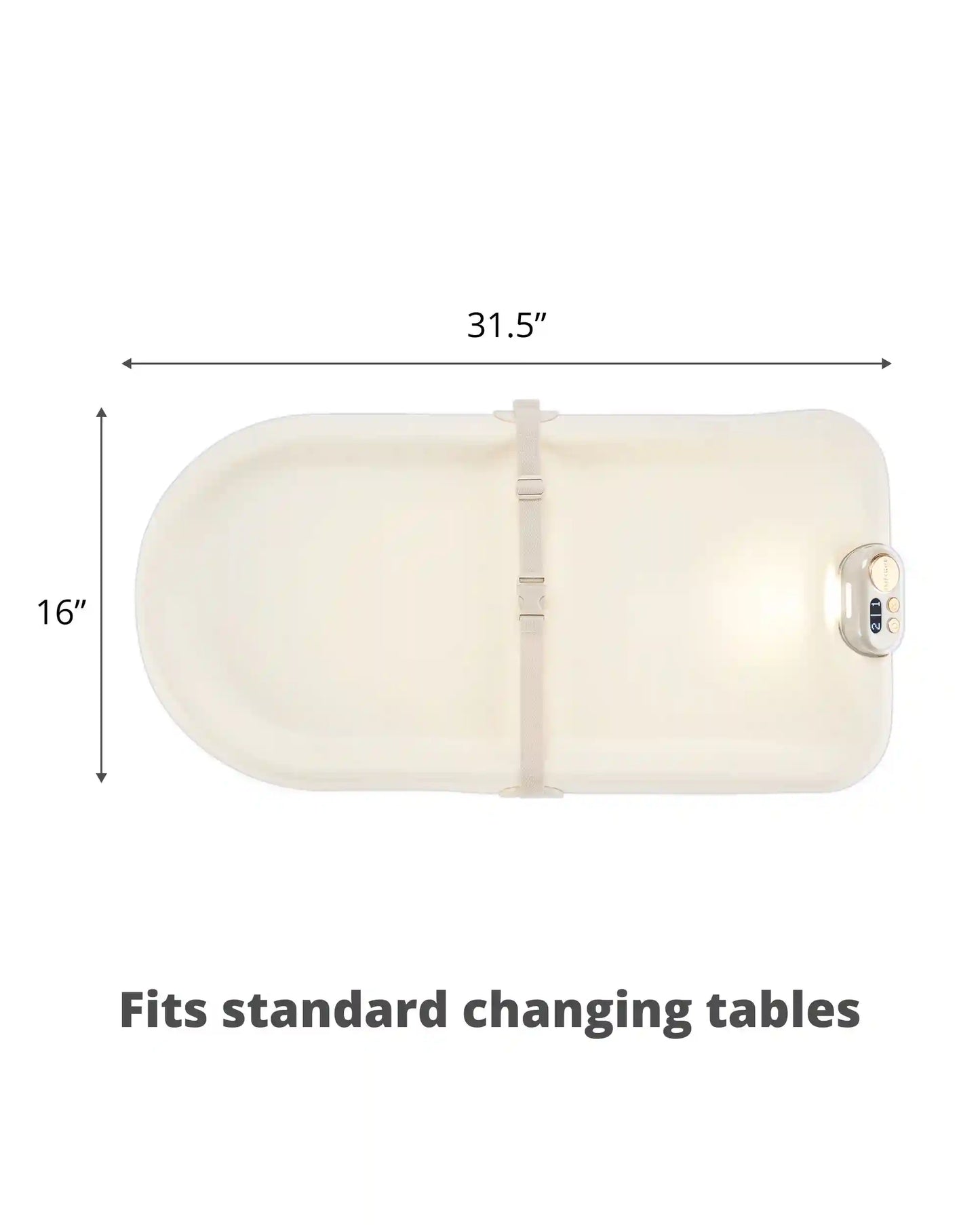 Nursery Style Light-Up Changing Pad & Diaper Tracker - Oat