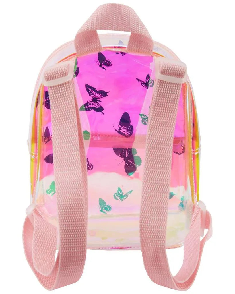Butterfly Iridescent Mini Backpack - Pink