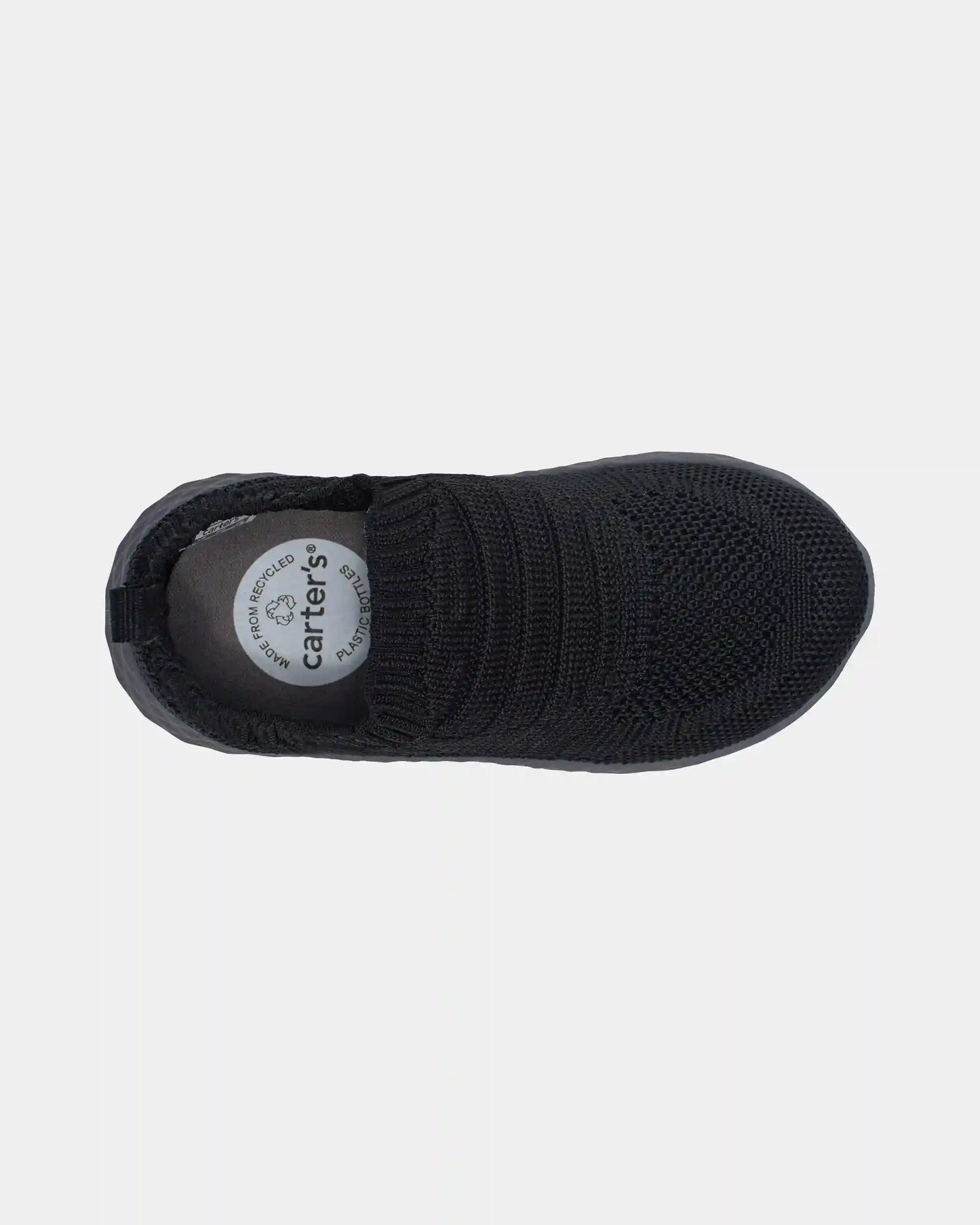 Toddler Boy Pull-On Athletic Sneakers - Black