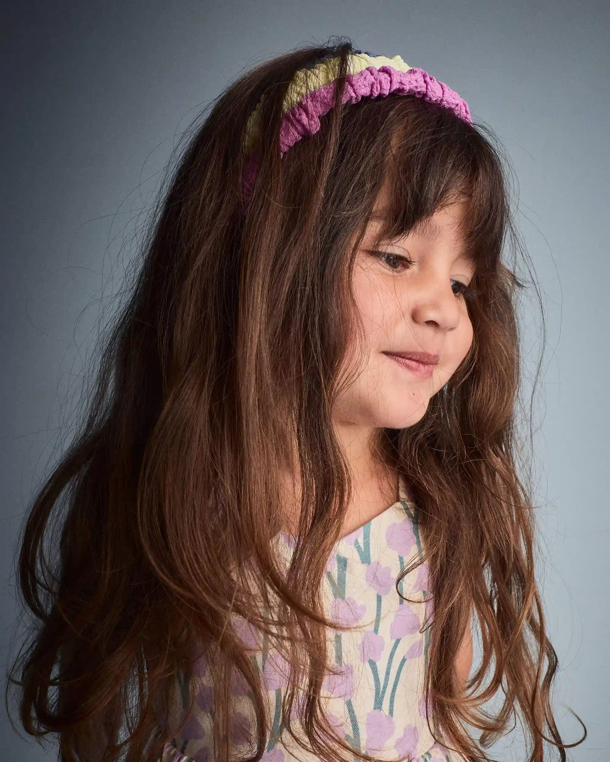 Toddler Girl 3-Pack Headbands - Blue/Yellow/Purple