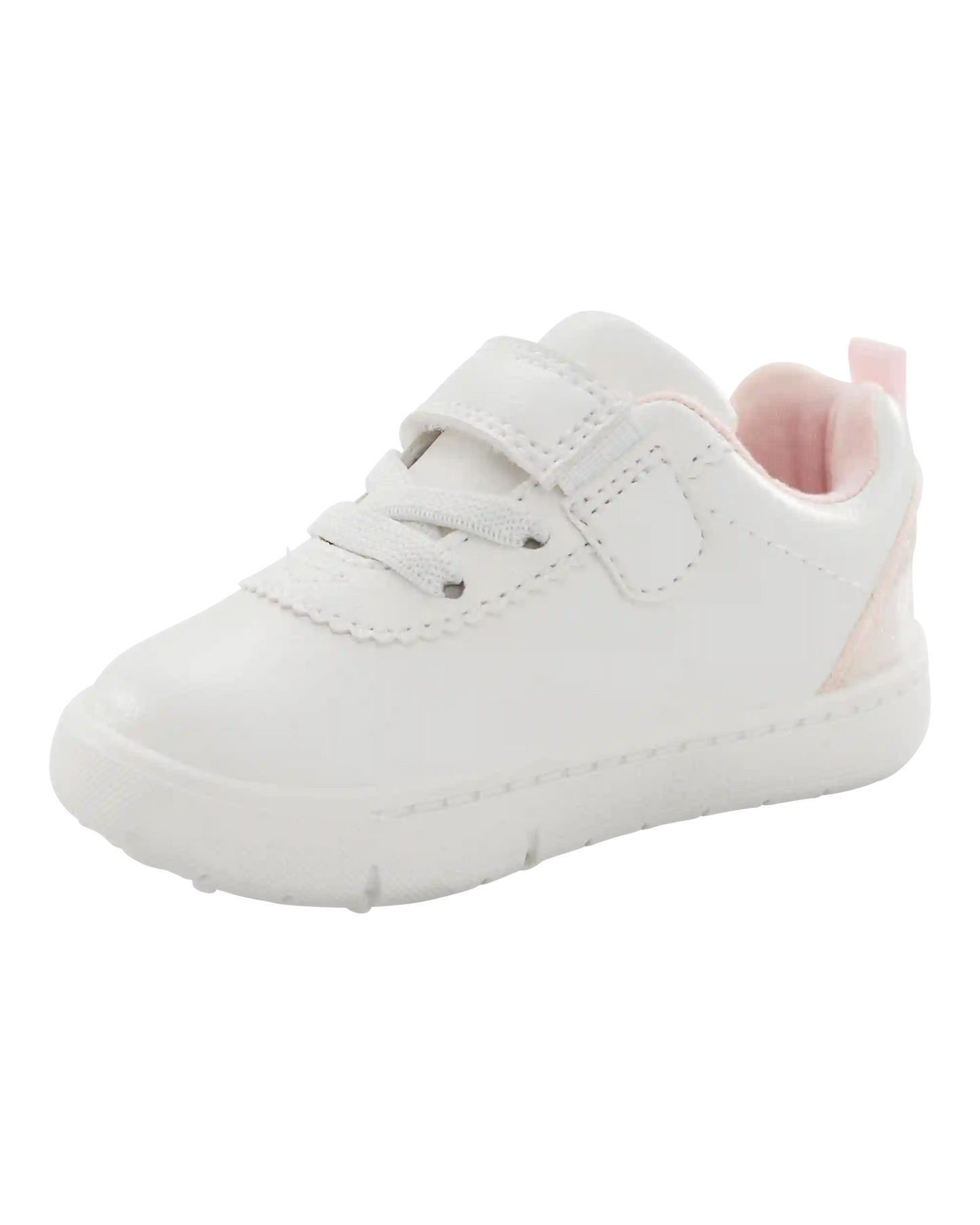 Every Step® First Walker Flower Casual Sneakers - White