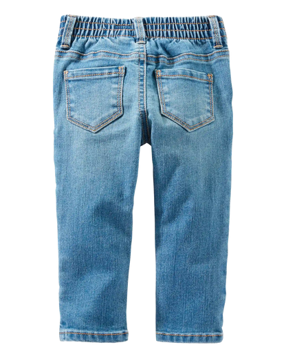 Baby Medium Blue Wash Skinny-Leg Jeans