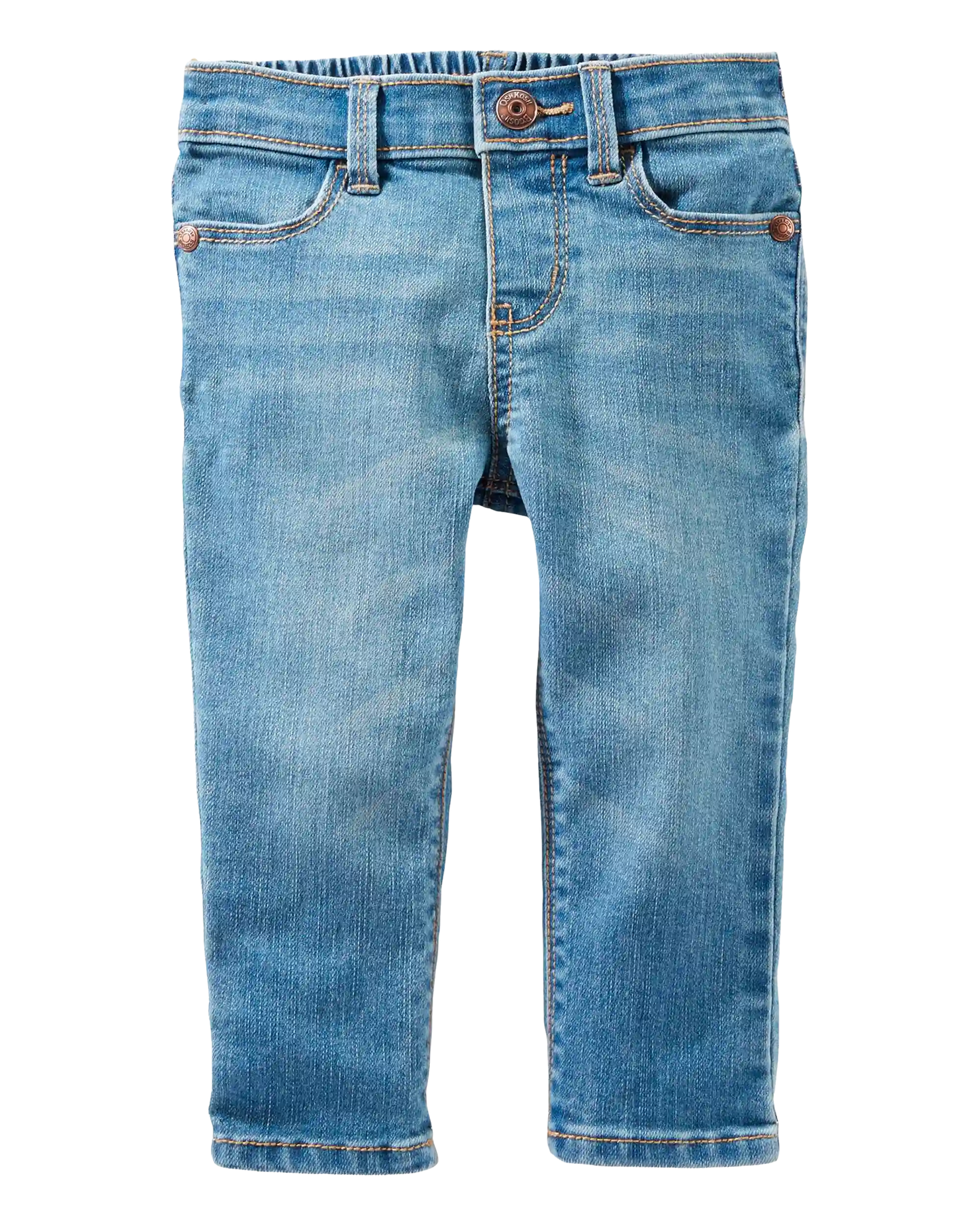 Baby Medium Blue Wash Skinny-Leg Jeans