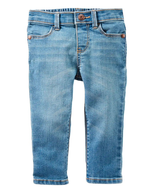 Baby Medium Blue Wash Skinny-Leg Jeans