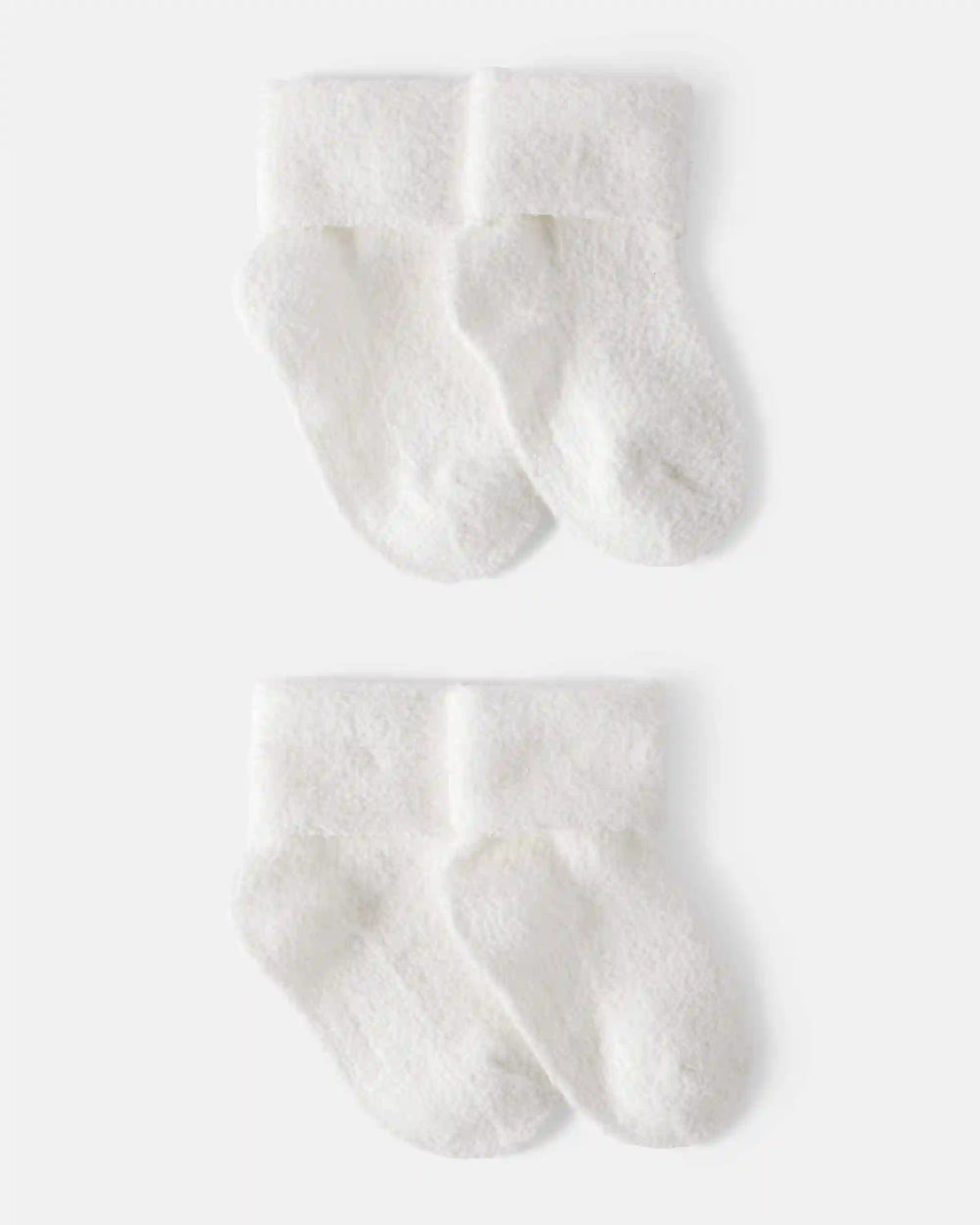 Baby 4-Pack Foldover Chenille Booties