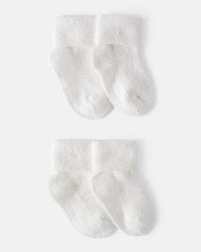 Baby 4-Pack Foldover Chenille Booties