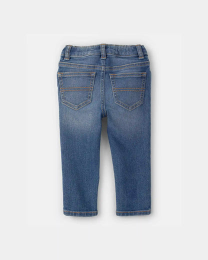 Baby Boy Dark Blue Wash Straight-Leg Jeans