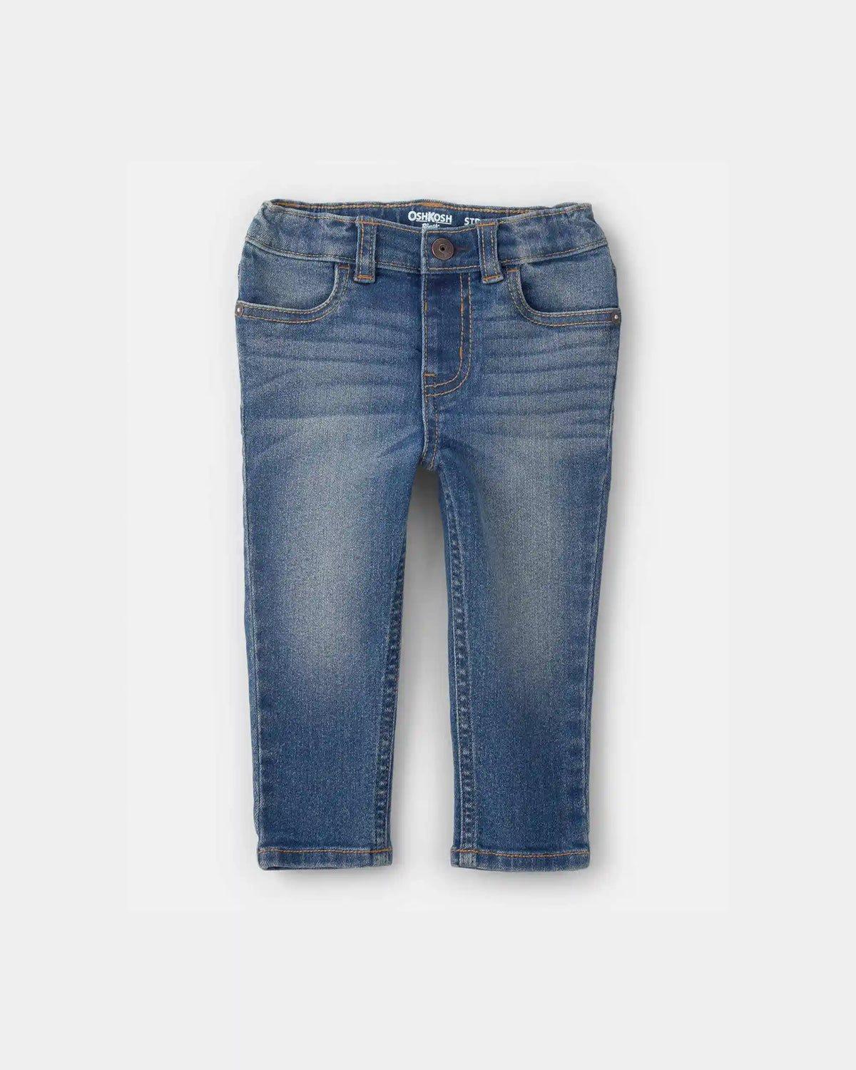 Baby Boy Dark Blue Wash Straight-Leg Jeans