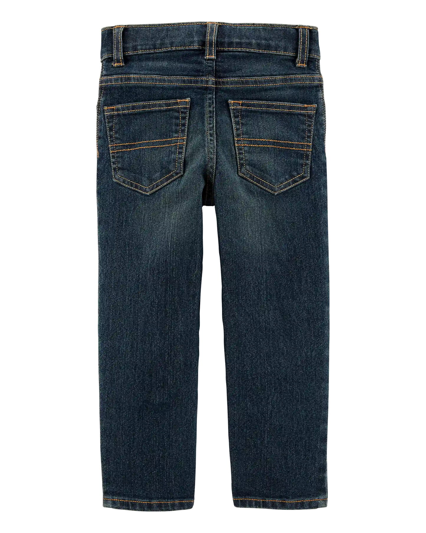 Baby Faded Dark Wash Straight-Leg Jeans