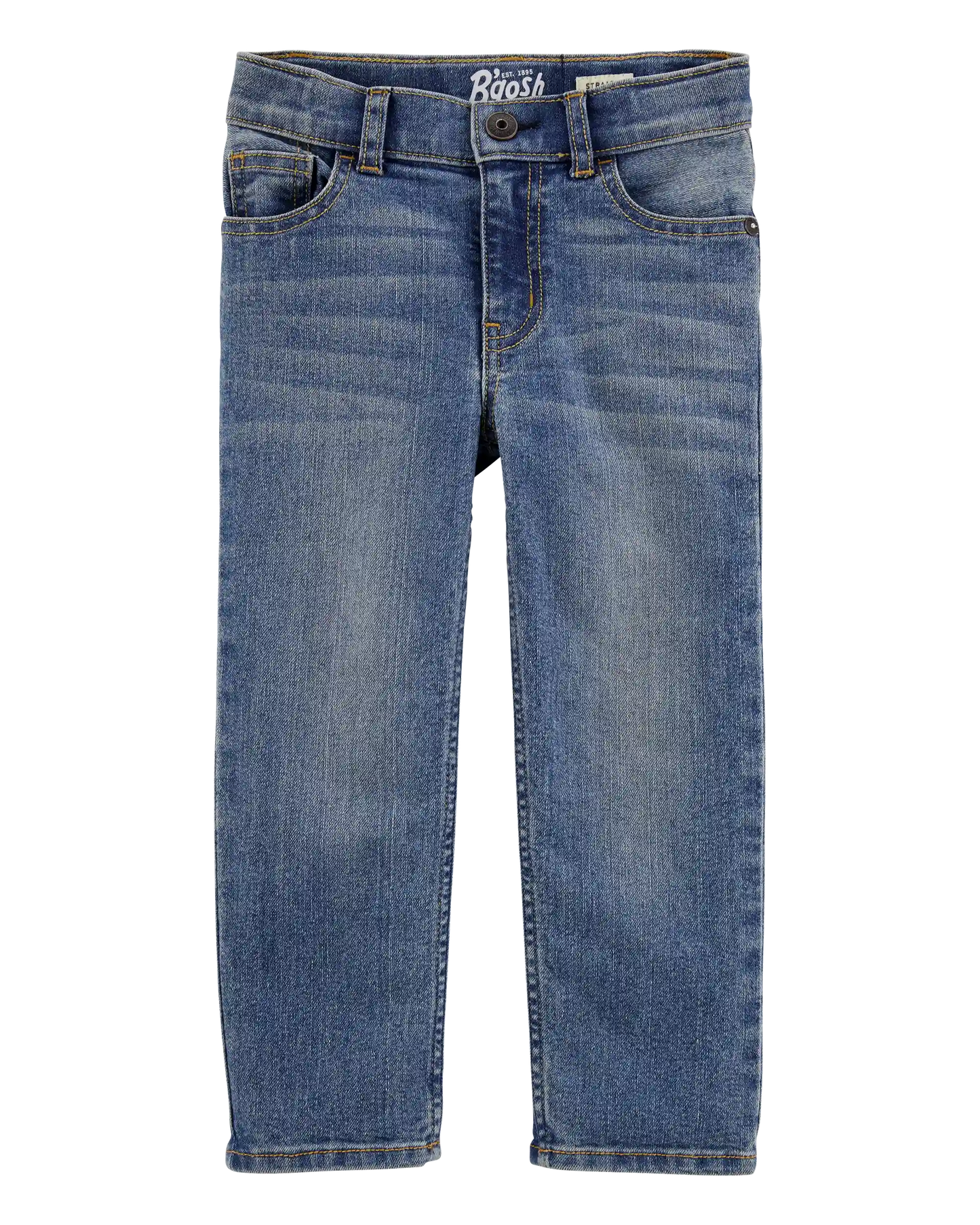 Baby Faded Wash Straight-Leg Jeans