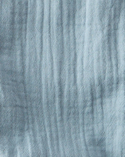Baby Organic Cotton Gauze Overalls in Blue