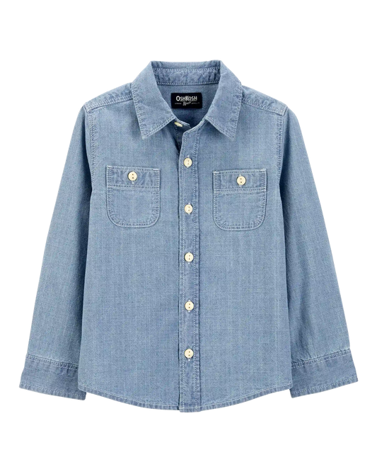 Baby Boy Chambray Button-Front Shirt
