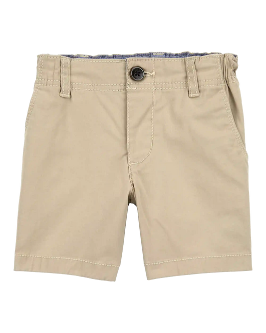 Baby Boy Stretch Chino Shorts - Khaki