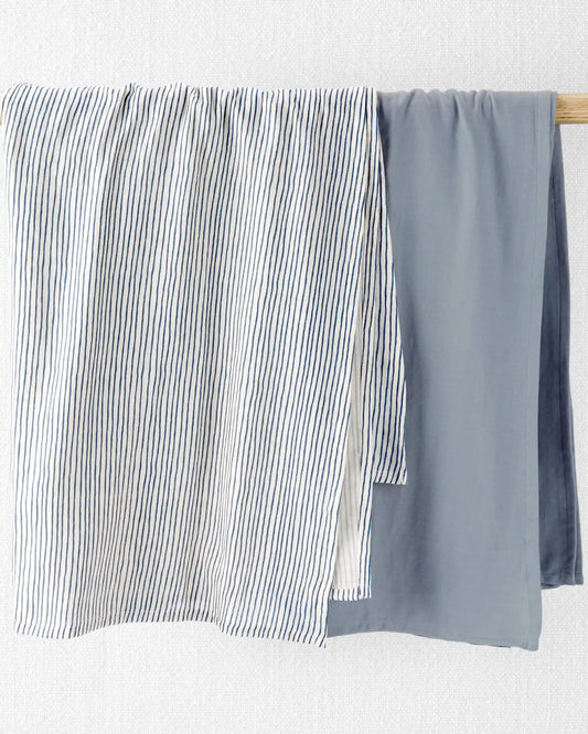 Baby 2-Pack Organic Cotton Muslin Swaddle Blankets