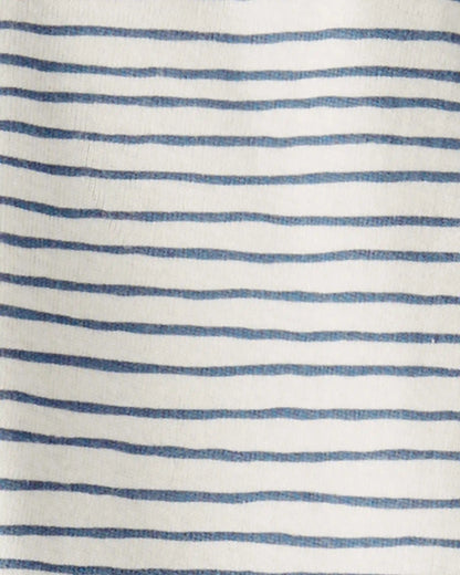 Baby Organic Cotton Sleep & Play Pajamas in Stripes