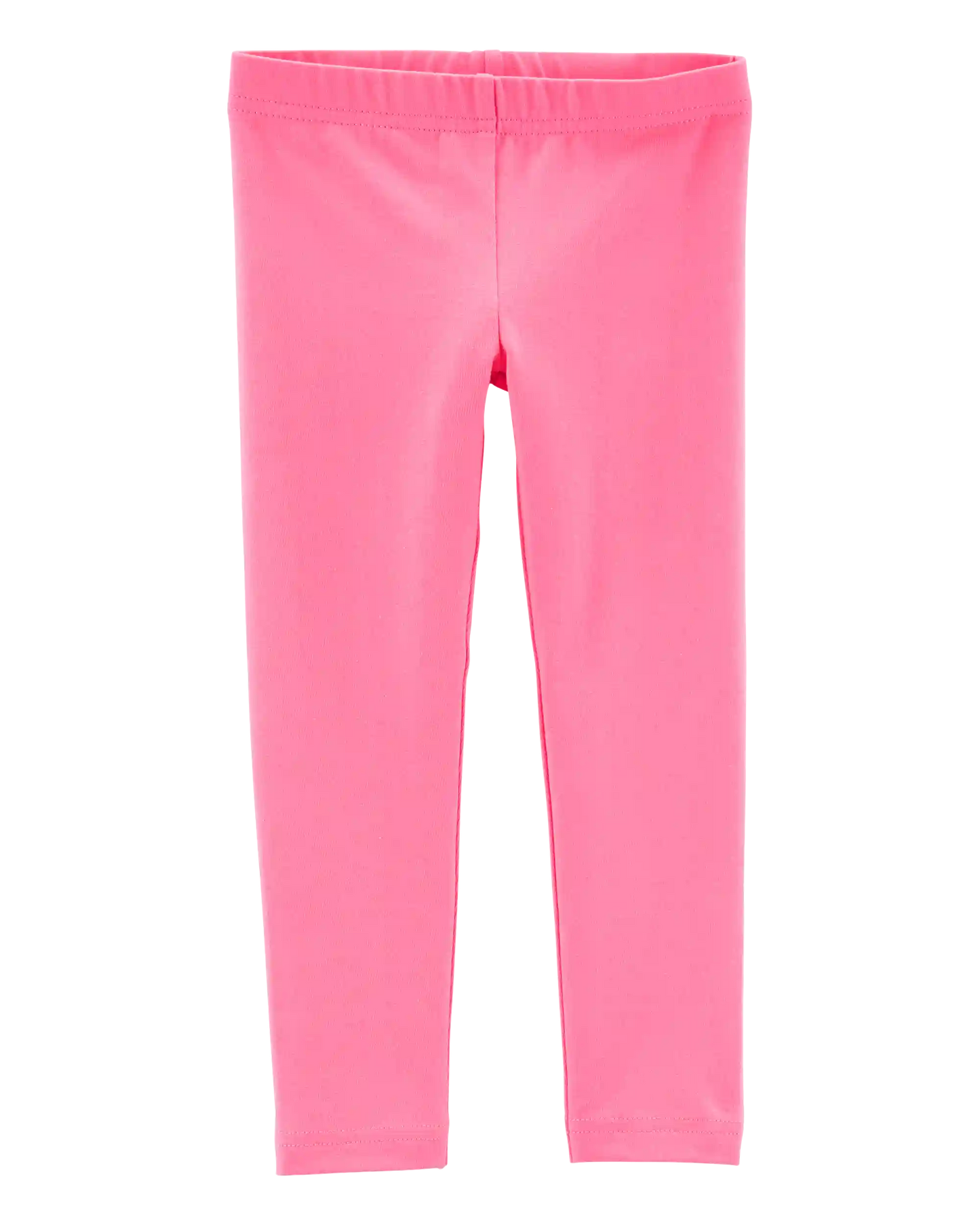 Baby Girl Cotton Stretch Leggings - Pink